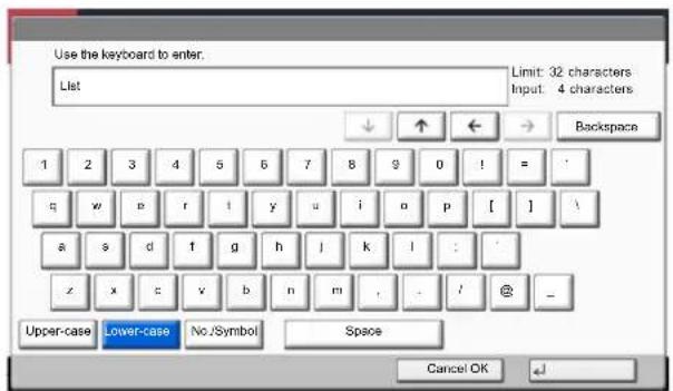 Utax 3555i - Entering Characters - 2