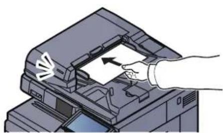 Utax 3555i - Place the originals. - 1