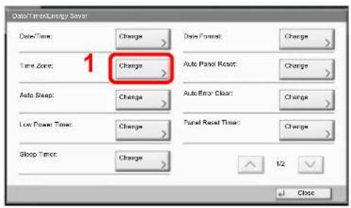 Utax 3555i - Configure the settings. - 1