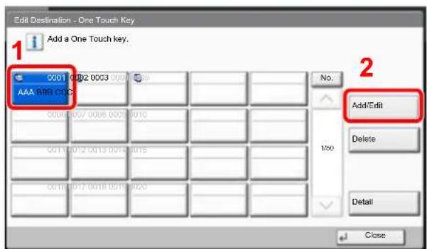 Utax 3555i - Add One Touch Keys. - 1
