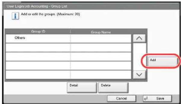 Utax 3555i - Display the screen. - 1