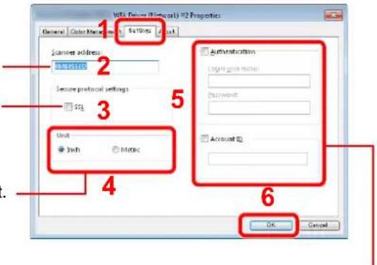 Utax 3555i - Configure WIA Driver. - 1