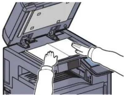 Utax 3555i - Place the originals. - 2