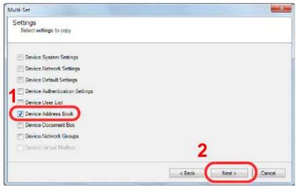 Utax 3555i - Backing Up Address Book Data to PC - 2
