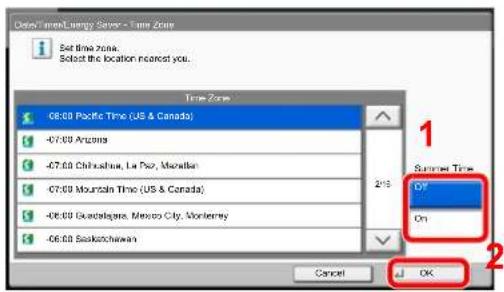 Utax 3555i - Configure the settings. - 4