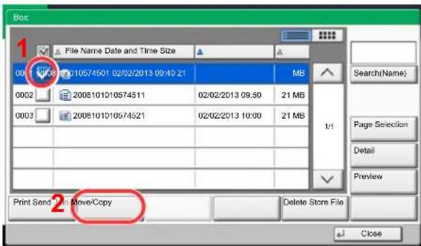 Utax 3555i - Send the document. - 1