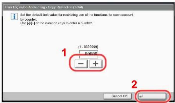 Utax 3555i - Configure the settings. - 1