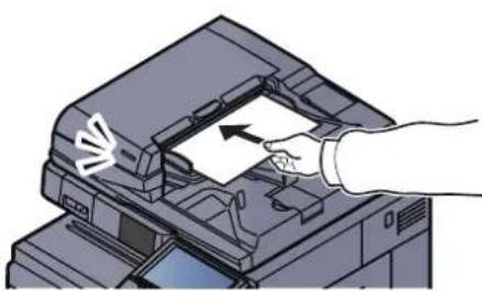 Utax 3555i - Place the originals. - 1