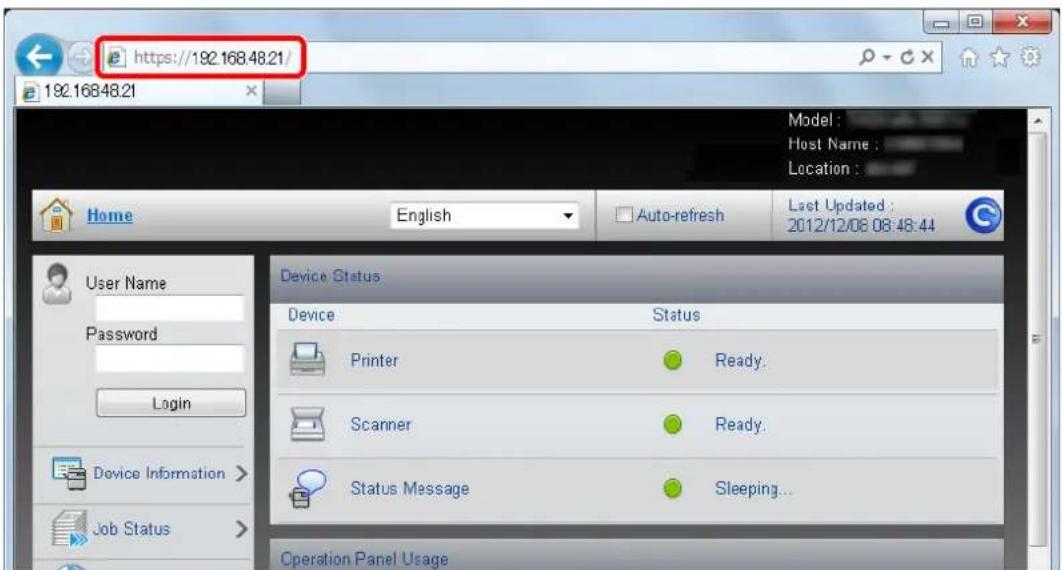 Utax 3555i - Display the screen. - 1