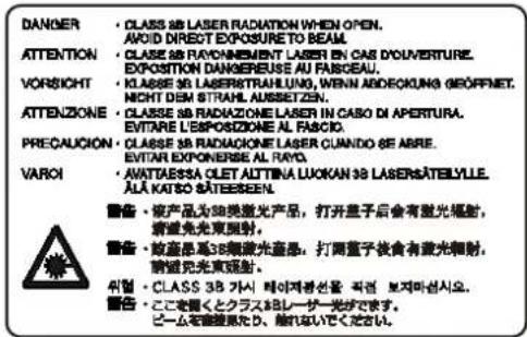 Utax 3555i - Laser Safety (Europe) - 1