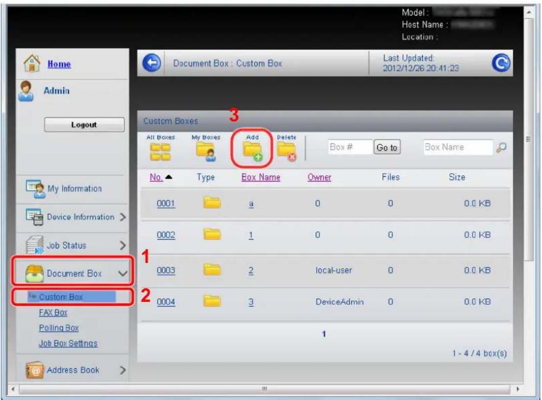Utax 3555i - Display the screen. - 1