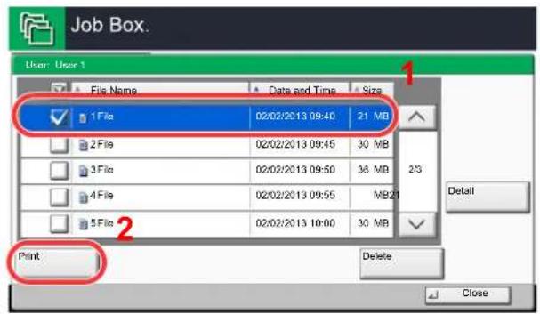 Utax 3555i - Printing the document - 2