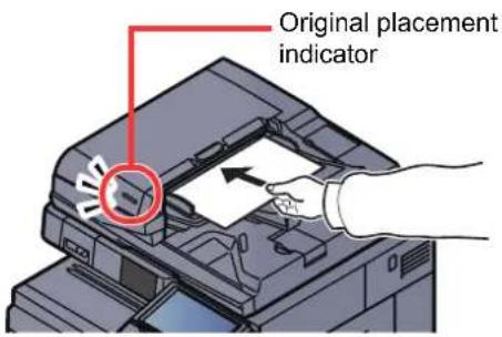 Utax 3555i - Place the originals. - 1