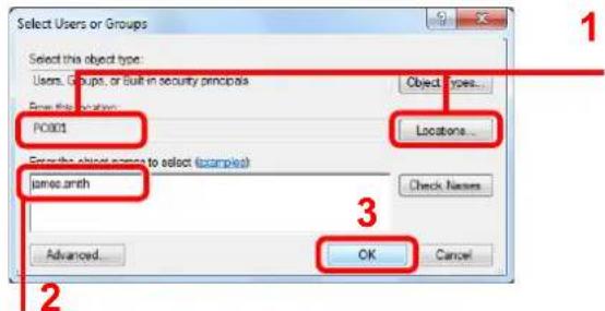 Utax 3555i - Configure permission settings. - 3