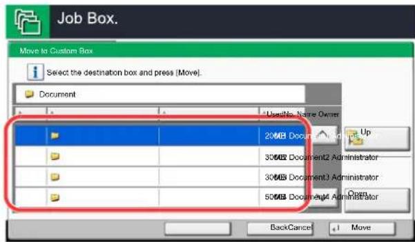 Utax 3555i - Move or copy documents. - 4