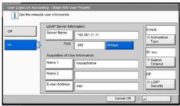 Utax 3555i - Configure the settings. - 1