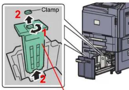 Utax 3555i - Adjust the cassette size. - 1
