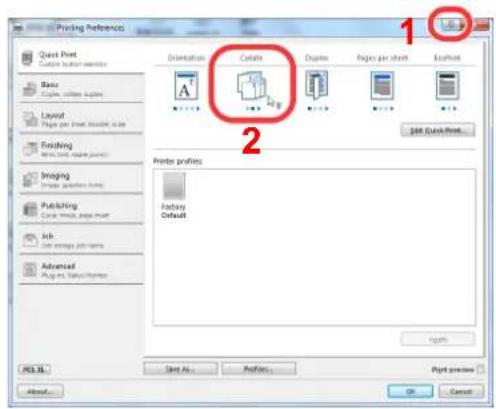 Utax 3555i - Printer Driver Help - 1