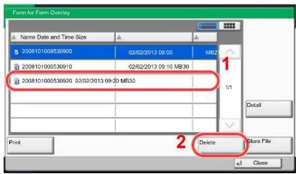 Utax 3555i - Delete the forms. - 1