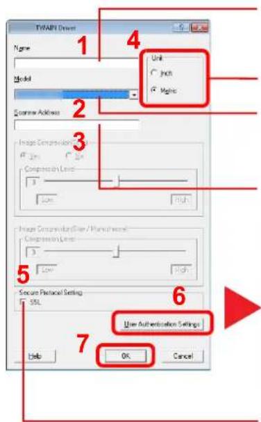 Utax 3555i - Configure TWAIN Driver. - 1