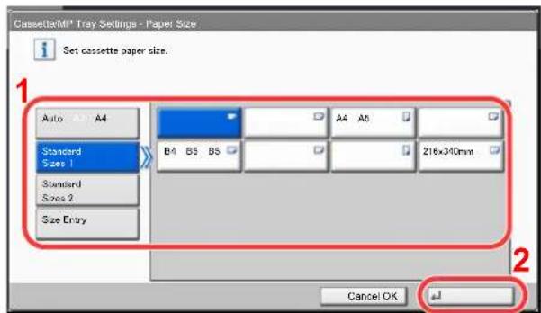 Utax 3555i - Configure the settings. - 1