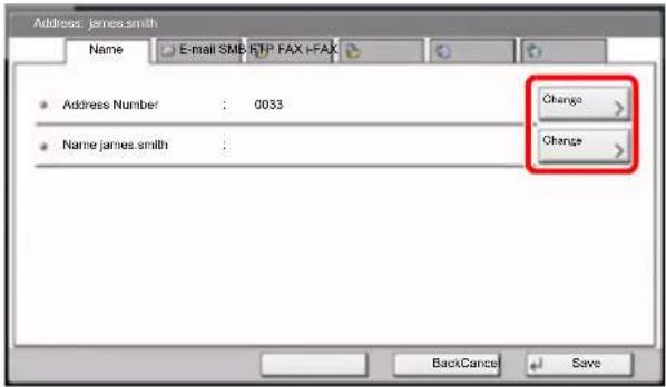 Utax 3555i - Add the name. - 1
