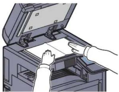 Utax 3555i - Place the originals. - 2