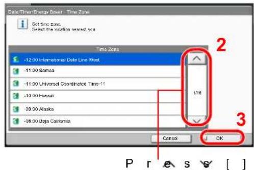 Utax 3555i - Configure the settings. - 3