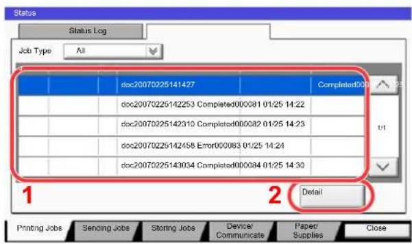Utax 3555i - Check the information. - 1