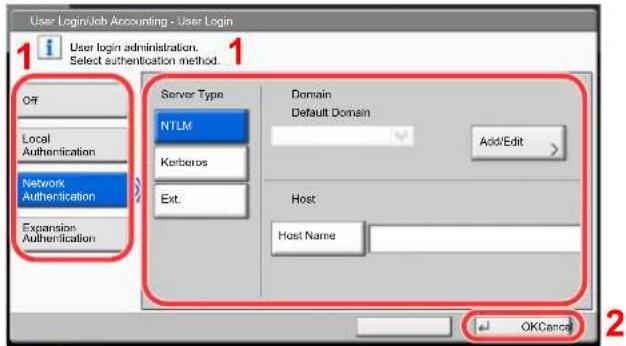 Utax 3555i - Configure the settings. - 1
