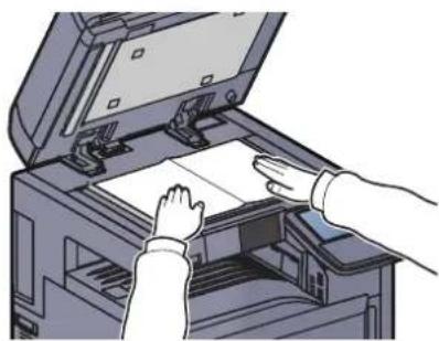 Utax 3555i - Place the originals. - 2
