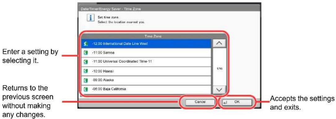 Utax 3555i - Configure the settings. - 1