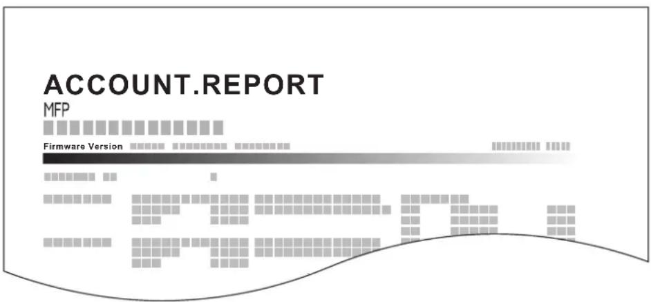 Utax 3555i - Print Accounting Report - 1