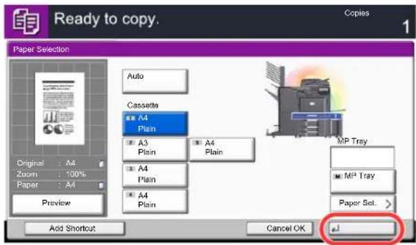 Utax 3555i - Using the [Enter] key ( ) - 1