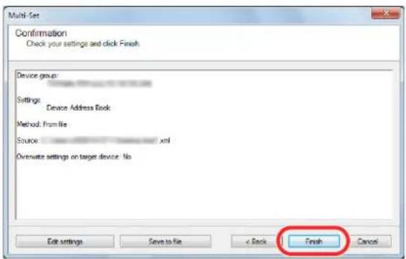 Utax 3555i - Load the Address Book data. - 5