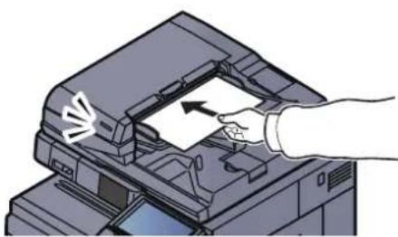 Utax 3555i - Place the originals. - 1