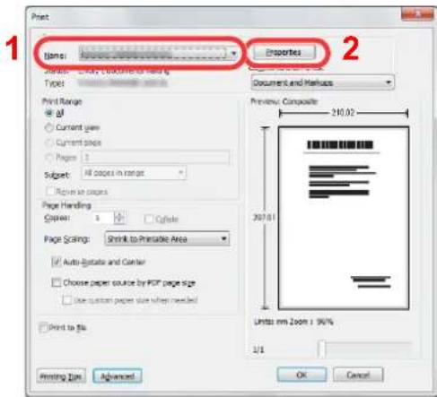 Utax 3555i - Configure the settings. - 1