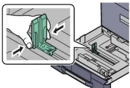 Utax 3555i - Adjust the cassette size. - 1