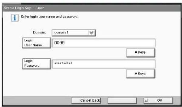 Utax 3555i - Specifying the user from network users - 1