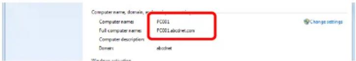 Utax 3555i - Check the computer name. - 1