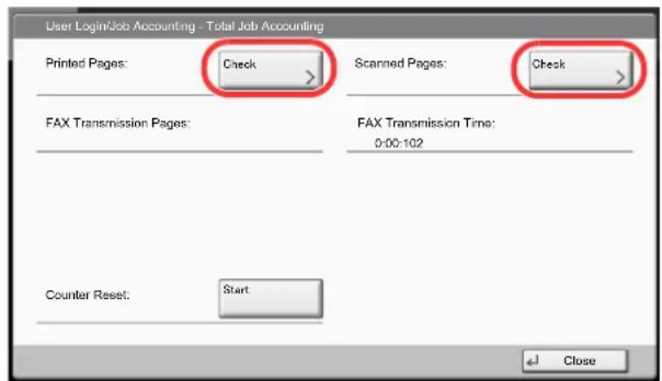 Utax 3555i - Check the number of pages. - 1
