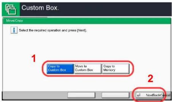 Utax 3555i - Move or copy documents. - 3