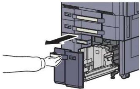 Utax 3555i - Pull the cassette out toward you until it stops. - 1