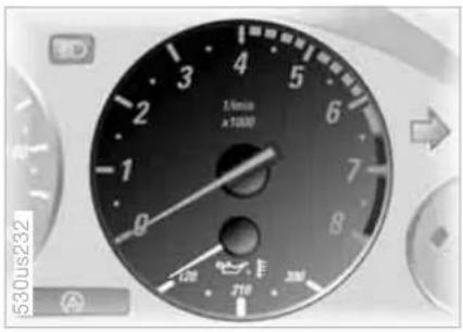 BMW X5 4.4i (2005) - Engine oil thermometer Fuel gage - 1