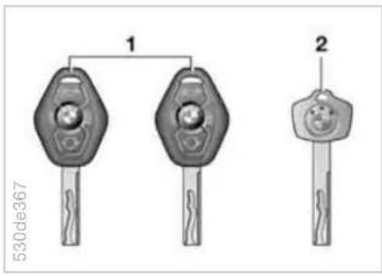 BMW X5 4.4i (2005) - Keys Central locking system - 1