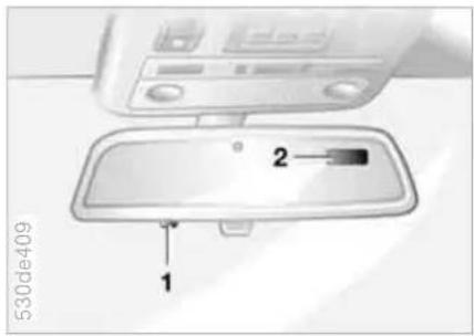 BMW X5 4.4i (2005) - Interior rearview mirror - 1