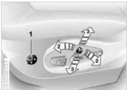 BMW X5 4.4i (2005) - Seat adjustment - 2