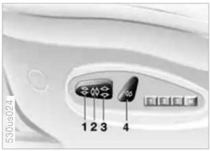 BMW X5 4.4i (2005) - Power seat adjustment\* - 1