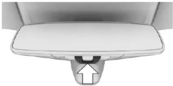 BMW 750Li xDrive (2015) - Indicator lamp on the interior rearview mirror - 1