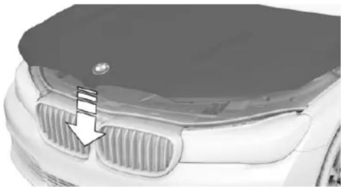 BMW 750Li xDrive (2015) - Closing the hood - 1